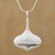 Sterling silver pendant necklace, 'Winter Song' - Unique Modern Sterling Silver Pendant Necklace from Thailand (image 2) thumbail