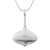 Sterling silver pendant necklace, 'Winter Song' - Unique Modern Sterling Silver Pendant Necklace from Thailand thumbail