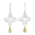 Citrine dangle earrings, 'Starshine' - Citrine Dangle Earrings