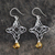 Citrine dangle earrings, 'Starshine' - Citrine Dangle Earrings (image 2c) thumbail