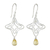Citrine dangle earrings, 'Starshine' - Citrine Dangle Earrings (image 2d) thumbail