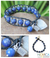 Leather and lapis lazuli heart bracelet, 'Love's Universe' - Handcrafted Leather and Lapis Lazuli Heart Bracelet