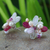 Pearl flower earrings, 'Morning Blossom' - Pearl flower earrings