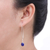 Lapis lazuli dangle earrings, 'Sublime' - Sterling Silver and Lapis Lazuli Dangle Earrings (image 2b) thumbail