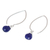 Lapis lazuli dangle earrings, 'Sublime' - Sterling Silver and Lapis Lazuli Dangle Earrings (image 2c) thumbail