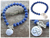 Lapis lazuli beaded bracelet, 'Sukhasana Happiness' - Handcrafted Lapis Lazuli Yoga Bracelet (image 2) thumbail