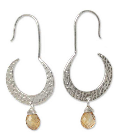 Citrine dangle earrings