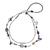 Smoky quartz and onyx heart necklace, 'Love Night' - Smoky quartz and onyx heart necklace (image 2d) thumbail