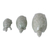 Celadon ceramic statuettes, 'Lucky Turtles' (set of 3) - Celadon Ceramic Sculptures (Set of 3)
