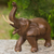 Wood sculpture, 'Elephant Delight' - Artisan Crafted Wood Sculpture