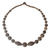 Coconut shell beaded necklace, 'Coco Breeze' - Unique Wood and Coconut Shell Beaded Necklace thumbail