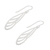 Sterling silver dangle earrings, 'Dragonfly Wings' - Sterling Silver Dangle Earrings (image 2b) thumbail