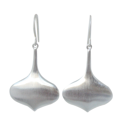 Sterling silver dangle earrings, 'Winter Song' - Fair Trade Sterling Silver Dangle Earrings