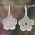 Sterling silver flower earrings, 'Plum Blossom Spring' - Sterling Silver Flower Earrings