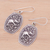 Sterling silver flower earrings, 'Elephant Roses' - Sterling silver flower earrings (image 2b) thumbail