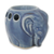 Celadon ceramic oil warmer, 'Sapphire Elephant' - Celadon Ceramic Oil Warmer (image 2a) thumbail