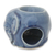 Celadon ceramic oil warmer, 'Sapphire Elephant' - Celadon Ceramic Oil Warmer (image 2c) thumbail