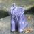 Celadon ceramic statuette, 'Blue Elephant Welcome' - Artisan Crafted Celadon Ceramic Sculpture thumbail