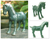 Celadon ceramic figurine, 'Chariot Horse' - Celadon ceramic figurine