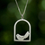 Sterling silver pendant necklace, 'Happy Bird' - Handcrafted Sterling Silver Pendant Necklace (image 2) thumbail