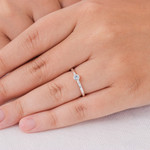 Peridot, topaz, and citrine stacking rings, 'Spring Rainbow' (set of 3) - Peridot and Citrine Stacking Rings (Set of 3)