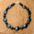 Onyx beaded necklace, 'Black Lily' - Beaded Onyx Necklace from Thailand thumbail