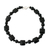 Onyx beaded necklace, 'Black Lily' - Beaded Onyx Necklace from Thailand (image 2a) thumbail