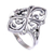 Sterling silver cocktail ring, 'Elegance' - Sterling Silver Band Ring (image 2c) thumbail