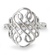 Sterling silver cocktail ring, 'Thistle Knot' - Thai Sterling Silver Knot Style Band Ring (image 2a) thumbail