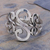 Sterling silver cocktail ring, 'Three Sweet Swirls' - Sterling Silver Band Ring thumbail
