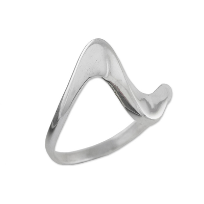 Sterling silver cocktail ring, 'Sweet Liberty' - Thai Silver Cocktail Ring