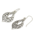 Sterling silver dangle earrings, 'Lace Petals' - Handcrafted Sterling Silver Dangle Earrings thumbail