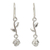 Sterling silver dangle earrings, 'Garland' - Thai Sterling Silver Dangle Earrings (image 2a) thumbail