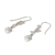 Sterling silver dangle earrings, 'Garland' - Thai Sterling Silver Dangle Earrings (image 2b) thumbail