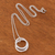 Halskette mit Anhänger aus Sterlingsilber - Moderne Halskette mit Anhänger aus Sterlingsilber