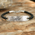 Sterling silver pendant bracelet, 'Spirit of Peace' - Sterling Silver Braided Bracelet (image 2) thumbail