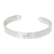 Sterling silver cuff bracelet, 'Always Hopeful' - Hand Made Inspirational Sterling Silver Cuff Bracelet thumbail