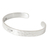 Sterling silver cuff bracelet, 'Always Hopeful' - Hand Made Inspirational Sterling Silver Cuff Bracelet (image 2b) thumbail