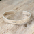 Sterling silver cuff bracelet, 'Peace' - Inspirational Sterling Silver Cuff Bracelet from Thailand (image 2) thumbail