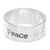 Sterling silver band ring, 'Spirit of Peace' - Handcrafted Sterling Silver Band Ring (image 2c) thumbail