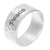 Sterling silver band ring, 'Spirit of Peace' - Handcrafted Sterling Silver Band Ring (image 2d) thumbail