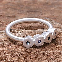 Featured review for Sapphire cocktail ring, Songkran Moons