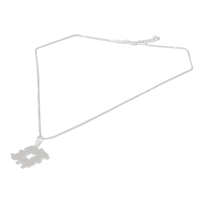 Halskette mit Anhänger aus Sterlingsilber, „Elephant Matrix“ – Halskette mit Anhänger aus thailändischem Sterlingsilber