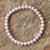 Pearl stretch bracelet, 'Pink Thai Rosebud' (large) - Hand Crafted Thai Pink Pearl Stretch Bracelet (Large) (image 2) thumbail