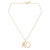 Gold plated pendant necklace, 'Sunlit Elephant' - Gold plated pendant necklace thumbail
