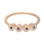 Gold plated sapphire cocktail ring, 'Songkran Moons' - Gold plated sapphire cocktail ring thumbail