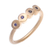 Gold plated sapphire cocktail ring, 'Songkran Moons' - Gold plated sapphire cocktail ring (image 2c) thumbail