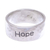 Sterling silver band ring, 'Spirit of Hope' - Inspirational Sterling Silver Band Ring thumbail