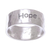 Sterling silver band ring, 'Spirit of Hope' - Inspirational Sterling Silver Band Ring (image 2b) thumbail