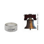 Sterling silver band ring, 'Spirit of Hope' - Inspirational Sterling Silver Band Ring